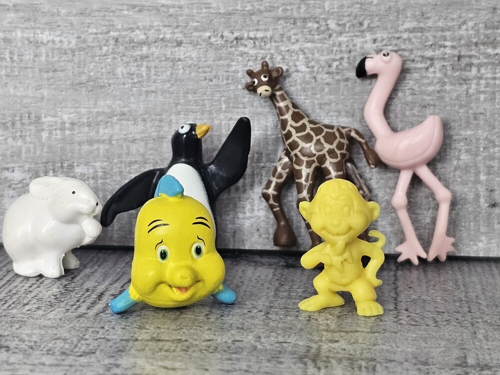 Flounder The Little Mermaid Disney 1”Mini Action Figure Zoo Lot Misc Figurines